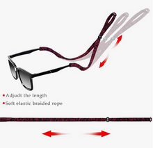 Load image into Gallery viewer, SmartVLT Sports Eyeglass cords Adjustable Glasses Strap Lanyard Neck Holders Cord Retainer for Men Women
