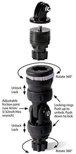 Aidemen Camera Boom 600 R-Lock with Action Camera Adapter