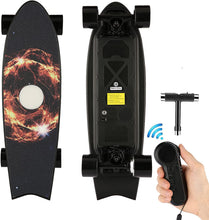 Load image into Gallery viewer, 2021 New Upgrated 27.5inch Electric Skateboard Electric Longboard with Remote Control 350W Brushless Motor 21.8 MPH Top Speed Max Load 180lbs 3 Working Modes E-Skateboard
