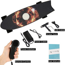 Load image into Gallery viewer, 2021 New Upgrated 27.5inch Electric Skateboard Electric Longboard with Remote Control 350W Brushless Motor 21.8 MPH Top Speed Max Load 180lbs 3 Working Modes E-Skateboard
