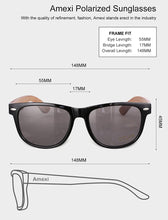 Load image into Gallery viewer, Beconta Men and Women Polarized Wooden Sunglasses-men and Women are Equipped With mirror Polarized Lenses-Bamboo Sunglasses
